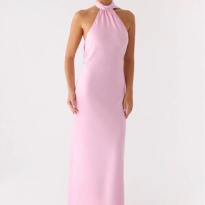 Peppermayo Keena Scarf Maxi Dress in Pink - size 0